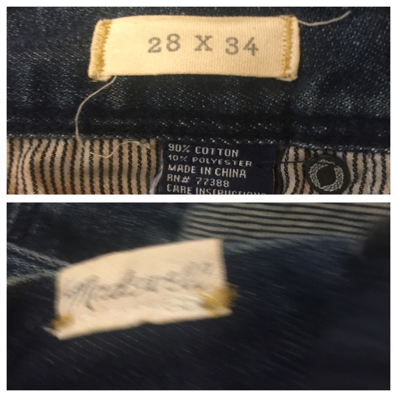 Madewell Rail Straight Denim Jeans 28/34 - Picture 4 of 6